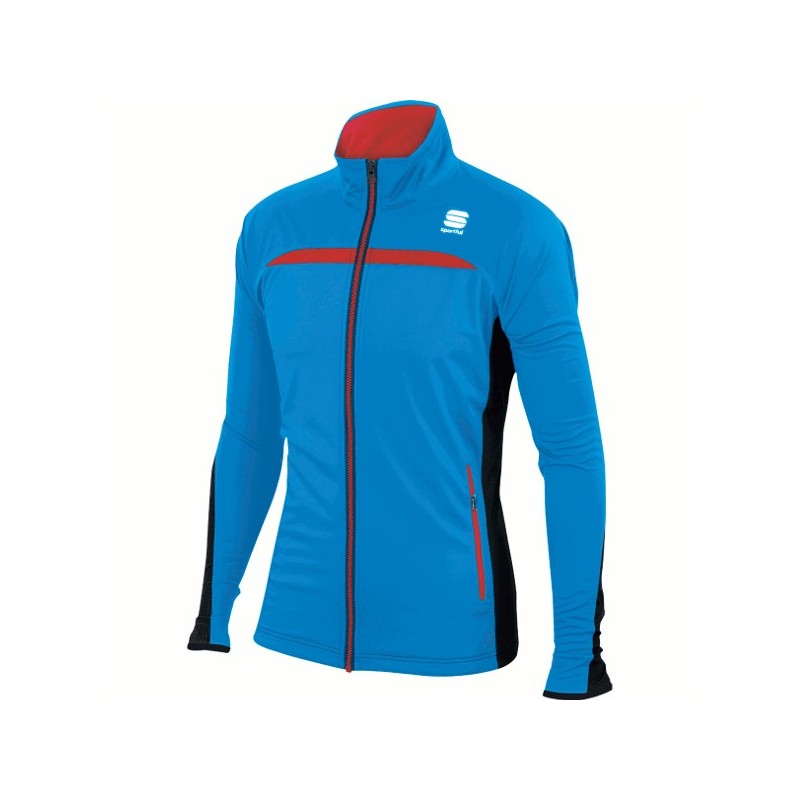 Jacka Sportful Engadin Wind Jacket blå-svart Jacka Sportful Engadin Wind Jacket blå-svart
